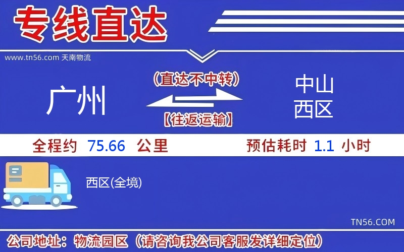 廣州到中山西區(qū)物流公司 廣州到中山西區(qū)物流公司