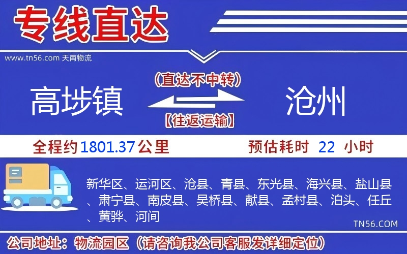 高埗鎮(zhèn)到滄州物流公司 高埗鎮(zhèn)到滄州物流公司