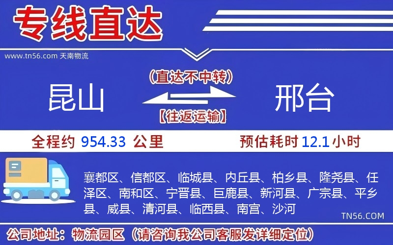 昆山到邢臺(tái)物流公司 昆山到邢臺(tái)物流公司